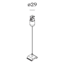 Wever & Ducré 1-phase track | suspended Suspension Set 1.5m