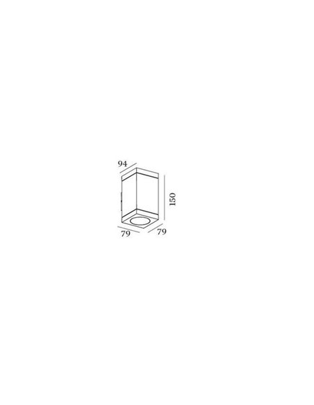 Wever & Ducré TUBE CARRÉ WALL 2.0 LED phase-cut dim