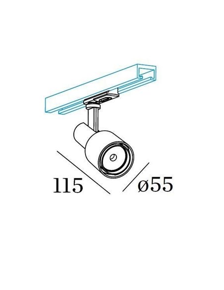 Wever & Ducré SARA on track 1.0 LED phase-cut dim