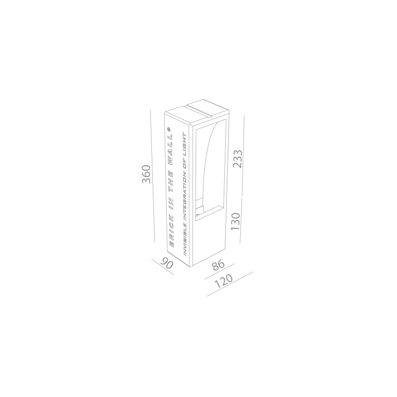 Acheter Brick In The Wall Small LED applique en ligne avec assistence professionelle.