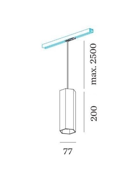 Wever & Ducré HEXO on track 2.0 PAR16 3-phase Schienenleuchte