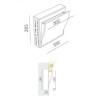 BRICK IN THE WALL Wave S IP20 LED 1000LM 230VAC
