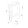 BRICK IN THE WALL Normall IP54 Bathroom LED 800LM 230VAC