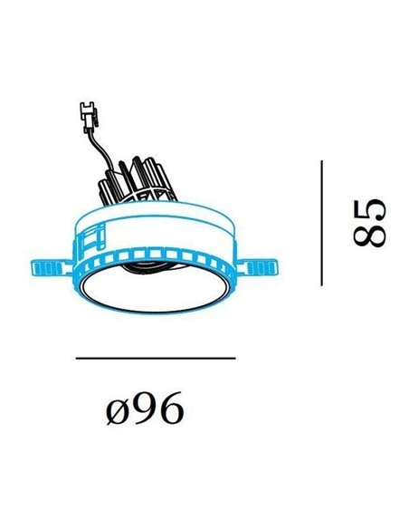 Wever & Ducré DEEP ADJUST trimless 1.0 MR16