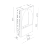 BRICK IN THE WALL Moor 2 IP54 Outdoor LED 800LM 230VAC