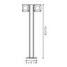 Royal Botania Q-Bic Bollard 60cm - 2 lamps