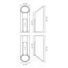 Royal Botania Moso Wall lamp Up