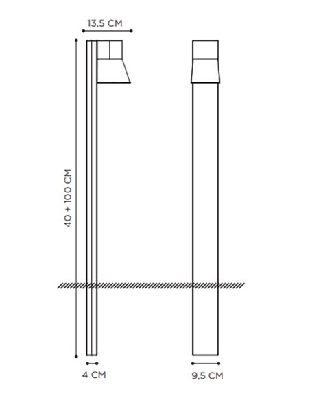 Royal Botania Beacon Bollard Lamp