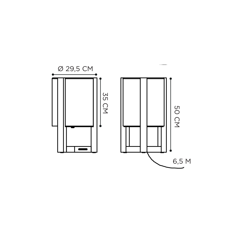 Royal Botania Tristar Luminaire Height 50 Cm Stehlampe