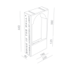 BRICK IN THE WALL Moor 4 IP54 Bathroom LED 800LM 230VAC