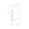 BRICK IN THE WALL Moor Large 4 IP54 Bathroom LED 800LM 230VAC