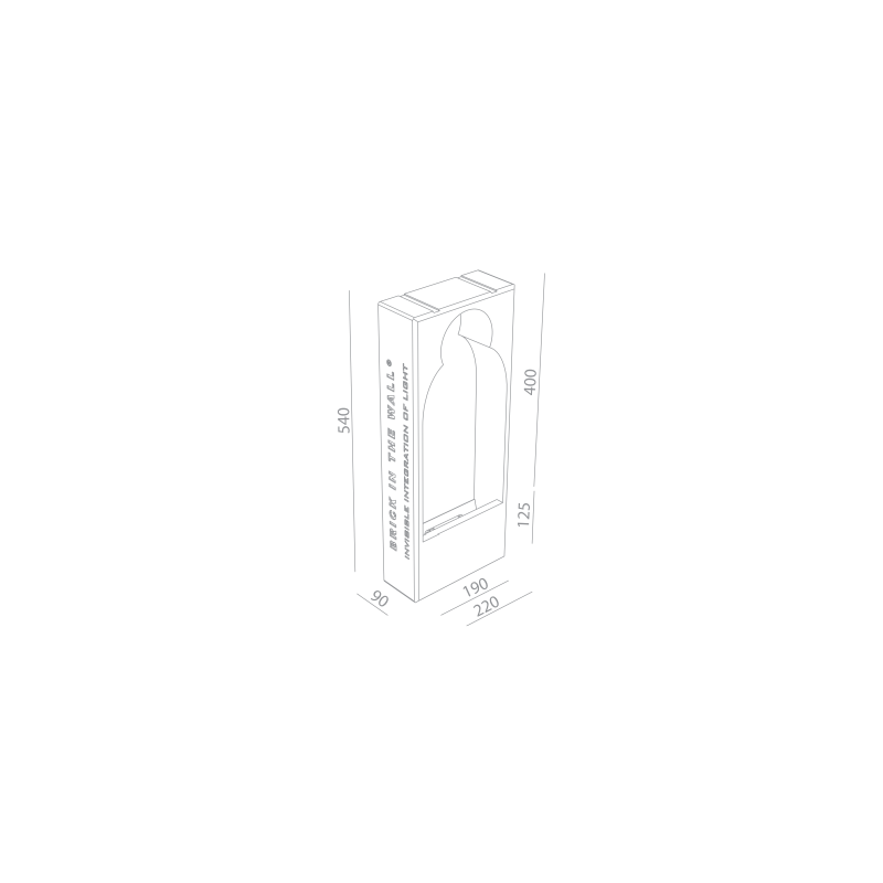 BRICK IN THE WALL Moor Large 5 IP54 Bathroom LED 800LM 230VAC