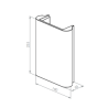 BRICK IN THE WALL Zyrco H Duo IP20 LED 2x500LM 230VAC WARMDIM
