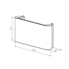 BRICK IN THE WALL Zyrco L Mono IP20 LED 900LM 230VAC WARMDIM