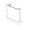 BRICK IN THE WALL Zyrco M Mono IP20 LED 900LM 230VAC WARMDIM