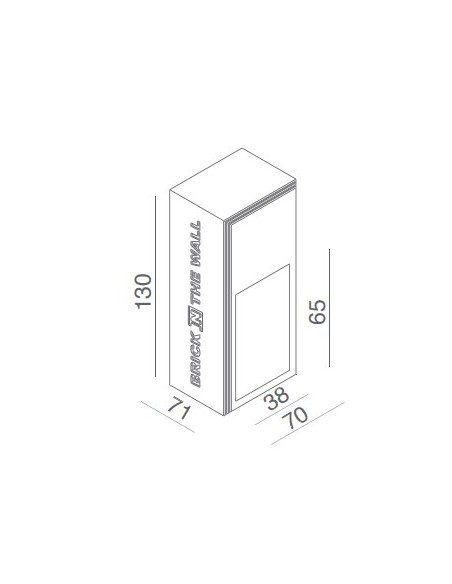 BRICK IN THE WALL Nano LED DIM 100LM IP54 Outdoor