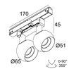 Delta Light M26L/M35R - BOWIE 2 DIM5 Éclairage sur rail