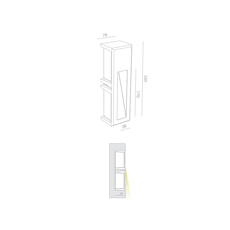 BRICK IN THE WALL Stripp LED DIM 100LM IP20
