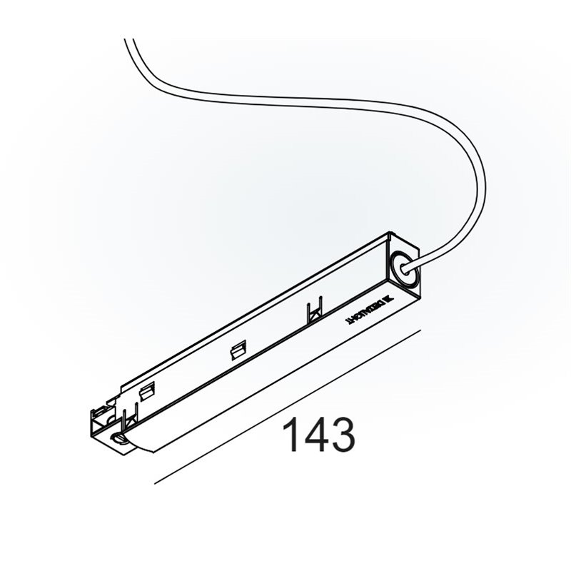 Delta Light SLM - CURRENT SUPPLY SET 2 x 0,75mm² 1,6m MDL