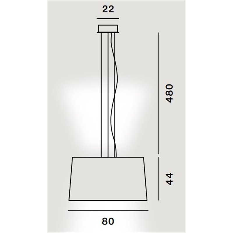 Foscarini Twice As Twiggy Susp. 10M Lampe A Suspension