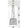 Foscarini Tress Grande R7S Susp. 10M Lampe A Suspension