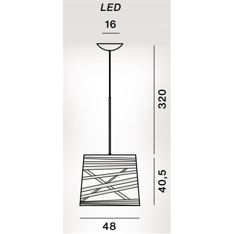 Foscarini Tress Grande Led Susp. Lampe A Suspension