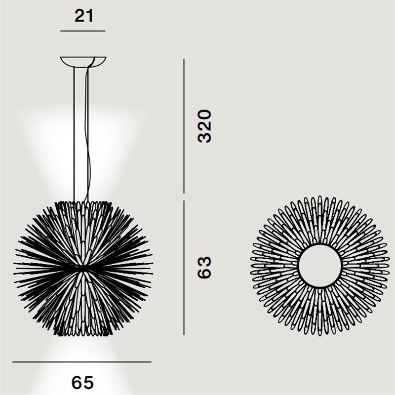 Foscarini Sun Light Of Love Susp. 10M Lampe A Suspension