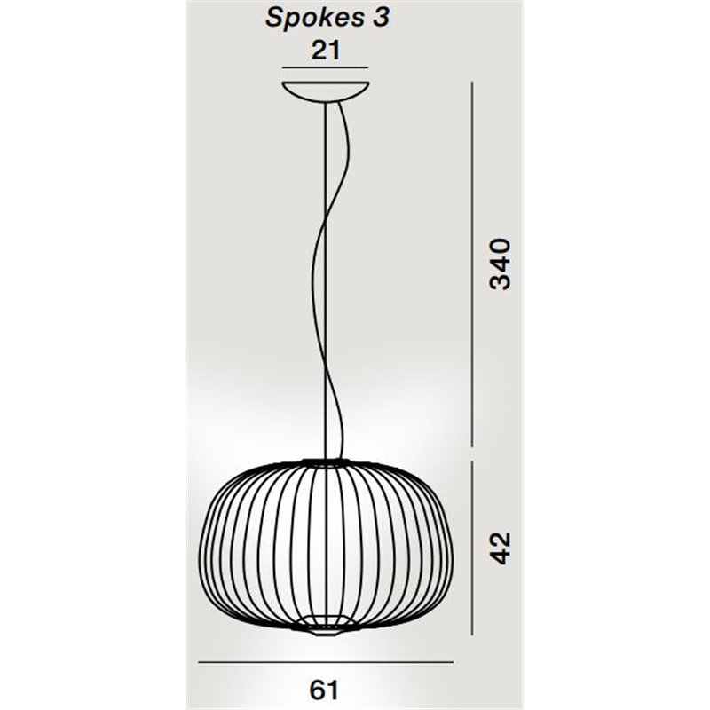 Foscarini Spokes 3 Mylight Susp. 10M Lampe A Suspension