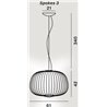 Foscarini Spokes 3 Mylight Susp. 10M Lampe A Suspension