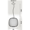 Foscarini Spokes 2 Susp. 10M Lampe A Suspension