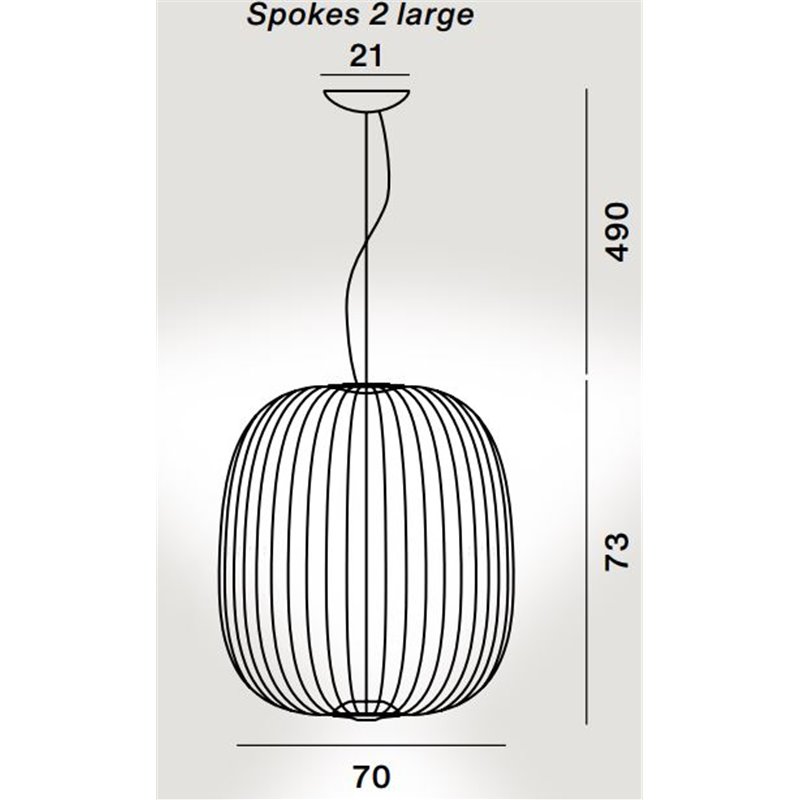 Foscarini Spokes 2 Large Mylight Susp. 10M Lampe A Suspension