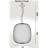 Foscarini Spokes 2 Large Mylight Susp. 10M Lampe A Suspension