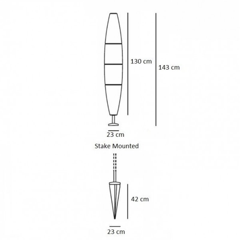 Foscarini Havana Outdoor Bassa Stake-Mounted objet d'éclairage