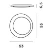 Foscarini Bahia Mini Wall/Ceiling / Decken- / Wandlampe
