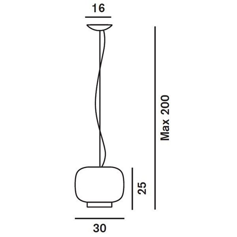 Foscarini Chouchin 3 Dim Hängelampe