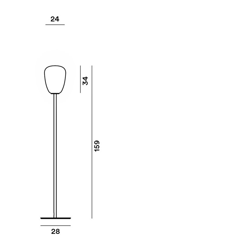 Foscarini Rituals 1 E27 Stehlampe
