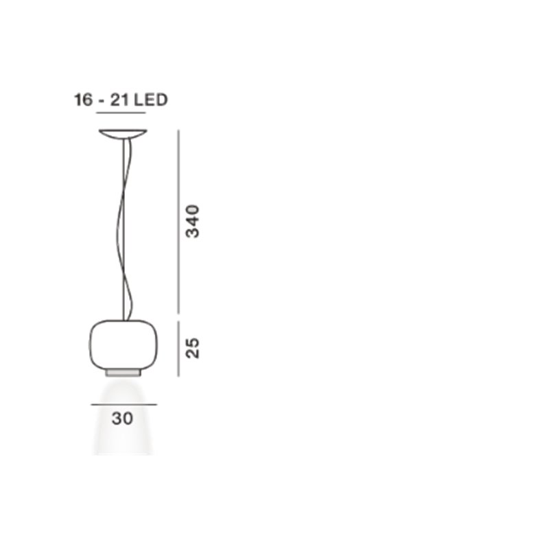 Foscarini Chouchin 3 Led Hängelampe