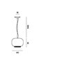 Foscarini Chouchin 1 Bianco Hängelampe