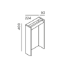 IP44 Slat 40 Gartenleuchte