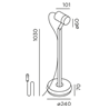 IP44 Piek Lettura Connect Poteau de Jardin