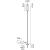 IP44 Reed L Connect Poteau de Jardin