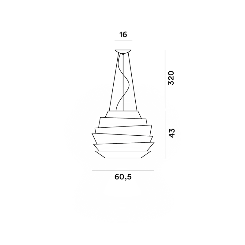 Foscarini Le Soleil Led Susp. 10M Lampe A Suspension