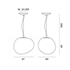 Foscarini Gregg Grande Susp. 10M Lampe A Suspension
