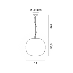 Foscarini Gem Susp. 10M Lampe A Suspension