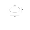 Foscarini Chouchin 2 Reverse Ceiling Plafonnier
