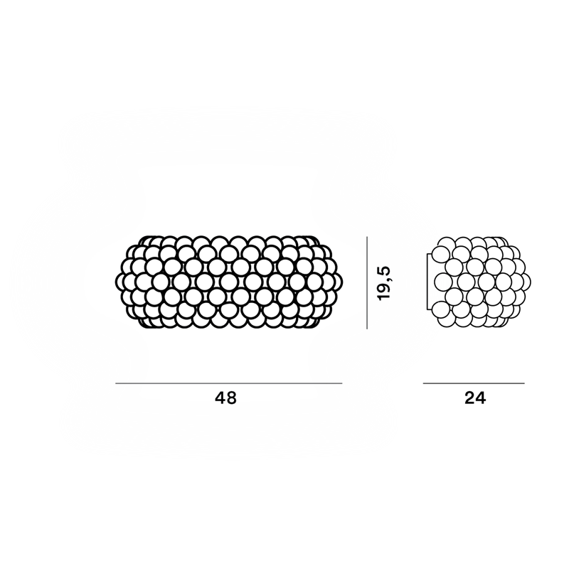 Foscarini Caboche Plus Piccola R7S Wall Applique
