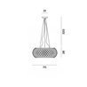 Foscarini Caboche Plus Grande Mylight Susp. 10M Lampe A Suspension
