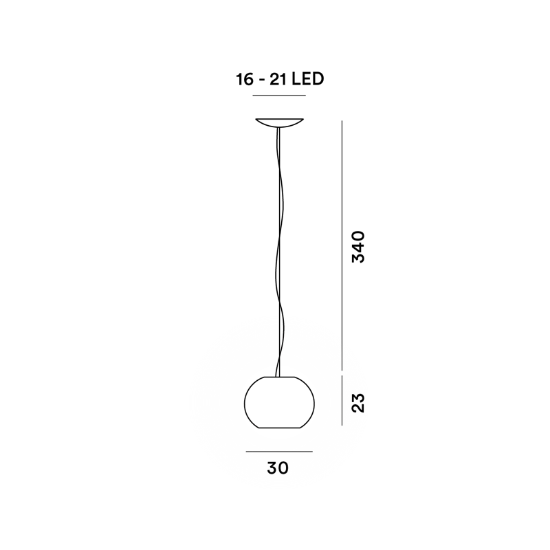 Foscarini Buds 3 Susp. 10M Lampe A Suspension