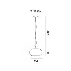 Foscarini Buds 2 Led Susp. 10M Lampe A Suspension