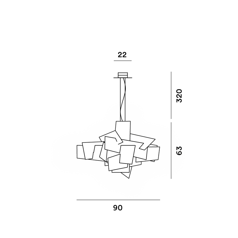 Foscarini Big Bang Led Susp. 10M Lampe A Suspension